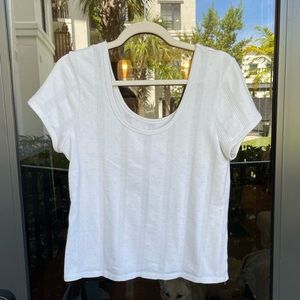 Madewell Pointelle Ribbed Tee